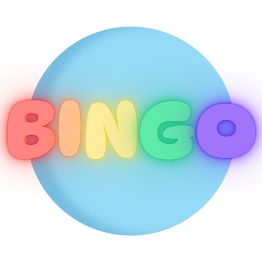 BINGO with a bingo ball background